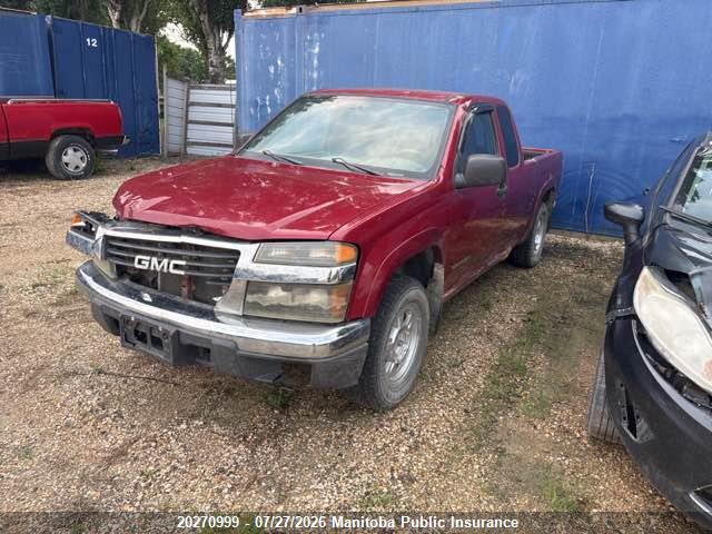 20270999 :رقم المزاد ، 1GTCS198458163300 vin ، 2005 Gmc Canyon Sle Ext Cab مزاد بيع