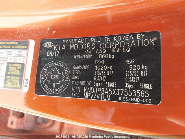 KIA SOUL EX 2018 KNDJP3A5XJ7553565 Image 9