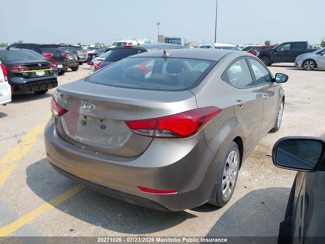20271026 :رقم المزاد ، 5NPDH4AE6FH636607 vin ، 2015 Hyundai Elantra Gl مزاد بيع