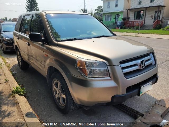 2006 Honda Pilot Lx მანქანა იყიდება აუქციონზე, vin: 5FNYF28176B026065, აუქციონის ნომერი: 20271032