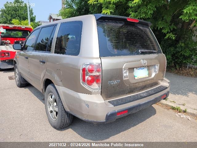 Продажа на аукционе авто 2006 Honda Pilot Lx, vin: 5FNYF28176B026065, номер лота: 20271032