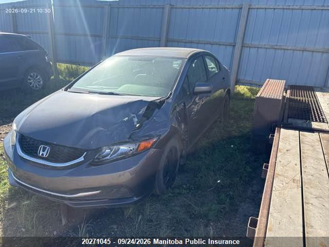 Honda Civic Lx 2015 2HGFB2F44FH027590 Image 2