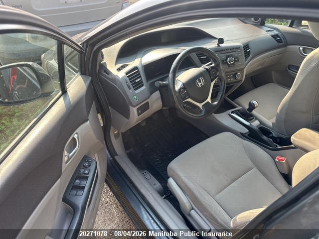 20271078 :رقم المزاد ، 2HGFB2E51CH033790 vin ، 2012 Honda Civic Ex مزاد بيع