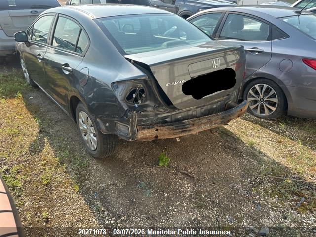 20271078 :رقم المزاد ، 2HGFB2E51CH033790 vin ، 2012 Honda Civic Ex مزاد بيع