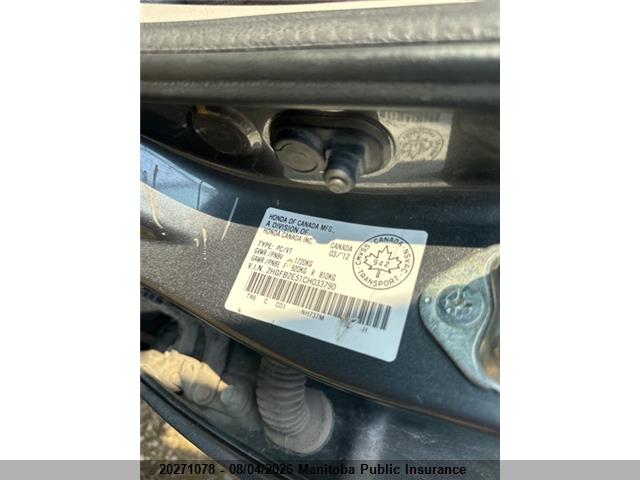 20271078 :رقم المزاد ، 2HGFB2E51CH033790 vin ، 2012 Honda Civic Ex مزاد بيع