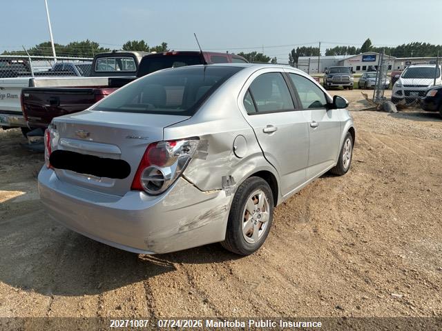Aukcja sprzedaży 2012 Chevrolet Sonic Ls, vin: 1G1JB5EH2C4185541, numer aukcji: 20271087