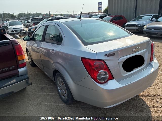 Aukcja sprzedaży 2012 Chevrolet Sonic Ls, vin: 1G1JB5EH2C4185541, numer aukcji: 20271087