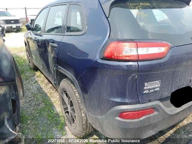 Продажа на аукционе авто 2014 Jeep Cherokee Sport, vin: 1C4PJMAB4EW189873, номер лота: 20271088