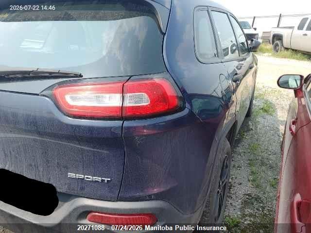 Продажа на аукционе авто 2014 Jeep Cherokee Sport, vin: 1C4PJMAB4EW189873, номер лота: 20271088