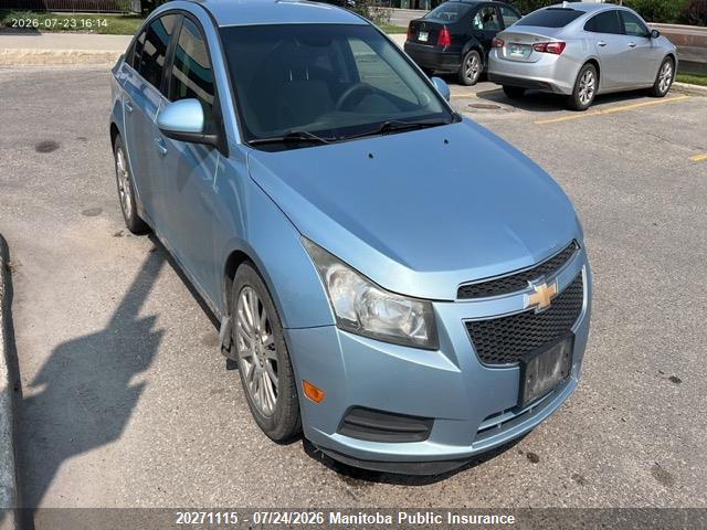 Продажа на аукционе авто 2011 Chevrolet Cruze Eco Turbo, vin: 1G1PJ5S99B7262994, номер лота: 20271115