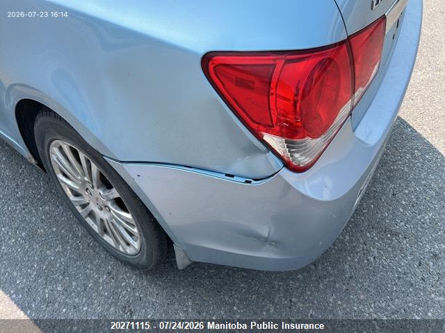 Aukcja sprzedaży 2011 Chevrolet Cruze Eco Turbo, vin: 1G1PJ5S99B7262994, numer aukcji: 20271115