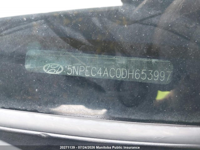 Aukcja sprzedaży 2013 Hyundai Sonata Se, vin: 5NPEC4AC0DH653997, numer aukcji: 20271139
