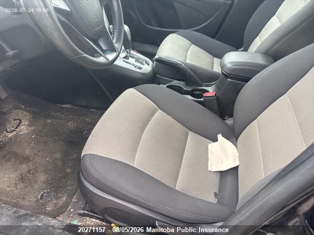 20271157 :رقم المزاد ، 1G1PC5SH1C7397888 vin ، 2012 Chevrolet Cruze Ls مزاد بيع
