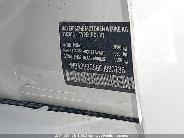 WBA3B3C56EJ980736 BMW 328i Xdrive