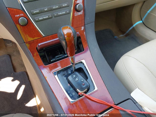 20271206 :رقم المزاد ، JTHBK1EG6A2390170 vin ، 2010 Lexus Es 350 350 مزاد بيع