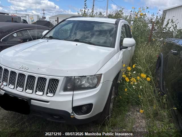 Aukcja sprzedaży 2014 Jeep Compass North, vin: 1C4NJDAB6ED518799, numer aukcji: 20271210