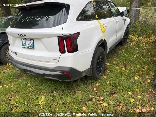 2025 Kia Sorento X-pro Turbo მანქანა იყიდება აუქციონზე, vin: 5XYRKDJF7SG380110, აუქციონის ნომერი: 20271257