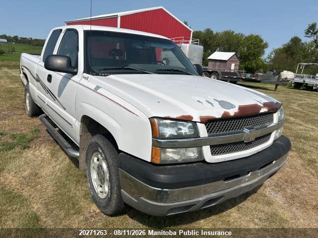 Продаж на аукціоні авто 2003 Chevrolet Silverado 1500 Ext Cab, vin: 2GCEK19T031410292, номер лоту: 20271263