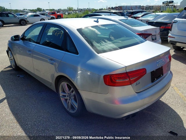 Продаж на аукціоні авто 2013 Audi A4 2.0t Quattro, vin: WAUHFCFL4DN025574, номер лоту: 20271279