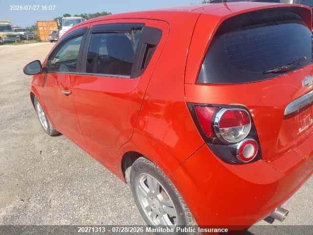 Aukcja sprzedaży 2012 Chevrolet Sonic Lt, vin: 1G1JC6EH9C4111746, numer aukcji: 20271313