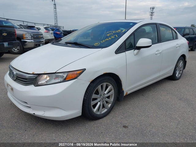 20271316 :رقم المزاد ، 2HGFB2F56CH008687 vin ، 2012 Honda Civic Lx مزاد بيع