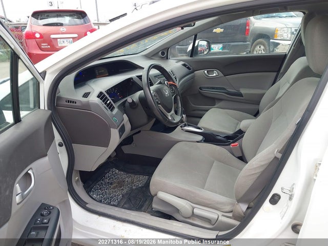 20271316 :رقم المزاد ، 2HGFB2F56CH008687 vin ، 2012 Honda Civic Lx مزاد بيع