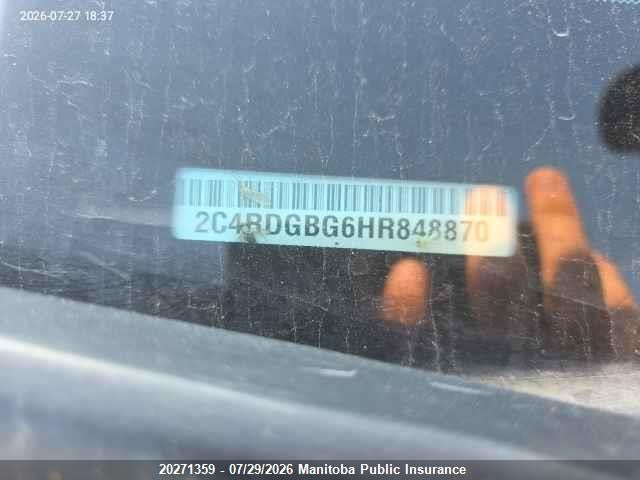 Dodge Grand Caravan Sxt 2017 2C4RDGBG6HR848870 Image 9