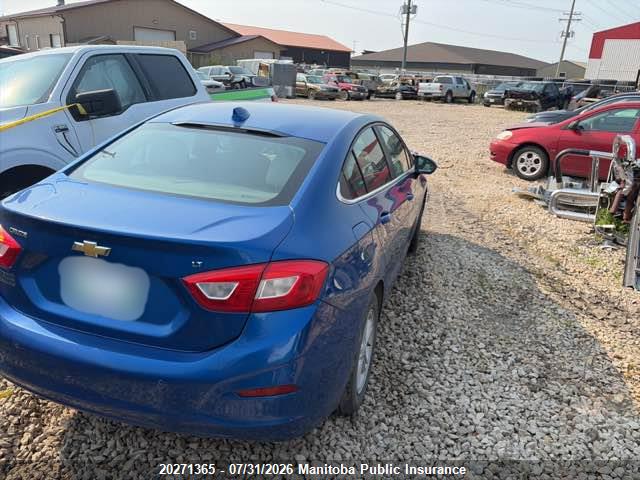3G1BE5SM6GS599165 Chevrolet Cruze Lt Turbo