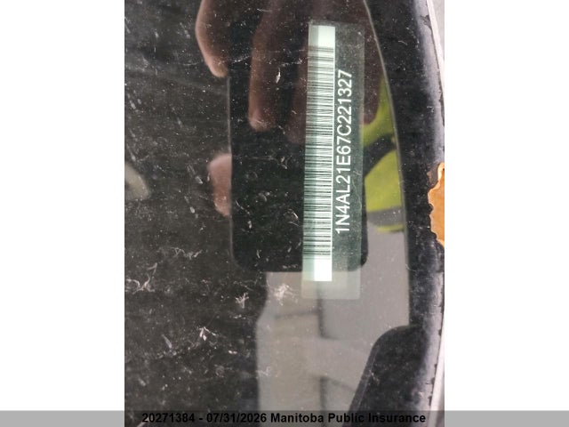 20271384 :رقم المزاد ، 1N4AL21E67C221327 vin ، 2007 Nissan Altima 2.5 S مزاد بيع