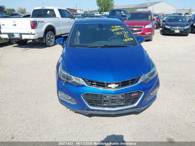 2017 Chevrolet Cruze Lt მანქანა იყიდება აუქციონზე, vin: 3G1BE6SM4HS580136, აუქციონის ნომერი: 20271423