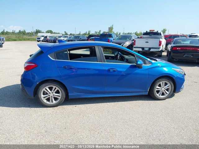 2017 Chevrolet Cruze Lt მანქანა იყიდება აუქციონზე, vin: 3G1BE6SM4HS580136, აუქციონის ნომერი: 20271423