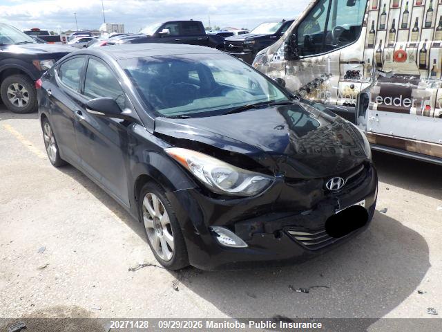 2013 Hyundai Elantra Limited მანქანა იყიდება აუქციონზე, vin: 5NPDH4AE2DH365588, აუქციონის ნომერი: 20271428