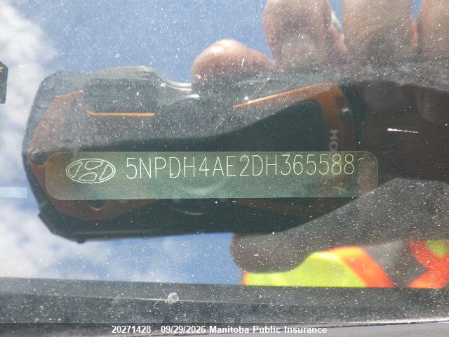2013 Hyundai Elantra Limited მანქანა იყიდება აუქციონზე, vin: 5NPDH4AE2DH365588, აუქციონის ნომერი: 20271428