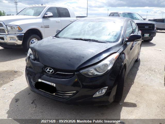 2013 Hyundai Elantra Limited მანქანა იყიდება აუქციონზე, vin: 5NPDH4AE2DH365588, აუქციონის ნომერი: 20271428