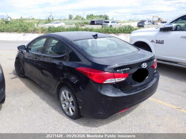 2013 Hyundai Elantra Limited მანქანა იყიდება აუქციონზე, vin: 5NPDH4AE2DH365588, აუქციონის ნომერი: 20271428