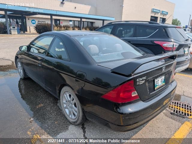 2003 Honda Civic Si მანქანა იყიდება აუქციონზე, vin: 1HGEM22963L807385, აუქციონის ნომერი: 20271441