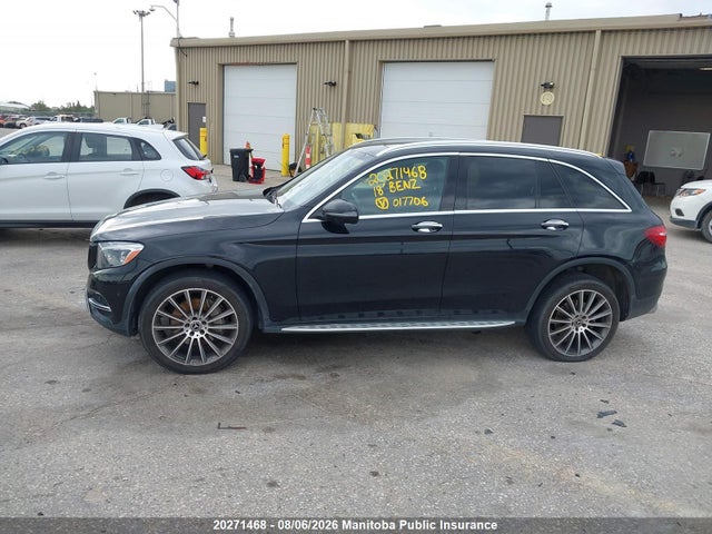 2018 Mercedes Benz Glc300 მანქანა იყიდება აუქციონზე, vin: WDC0G4KB2JV017706, აუქციონის ნომერი: 20271468