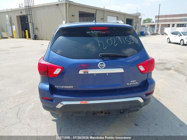 Продаж на аукціоні авто 2017 Nissan Pathfinder Platinum, vin: 5N1DR2MM9HC607133, номер лоту: 20271500