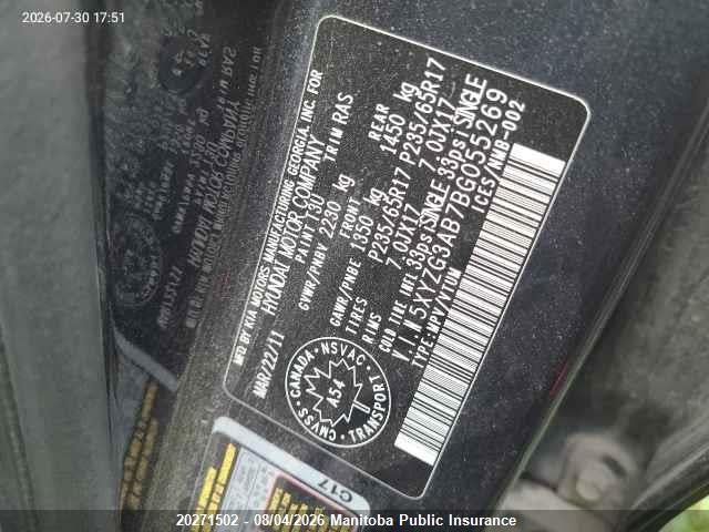 20271502 :رقم المزاد ، 5XYZG3AB7BG055269 vin ، 2011 Hyundai Santa Fe Gl مزاد بيع