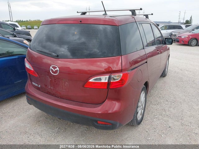 2012 Mazda Mazda5 Gs მანქანა იყიდება აუქციონზე, vin: JM1CW2CL5C0126100, აუქციონის ნომერი: 20271638