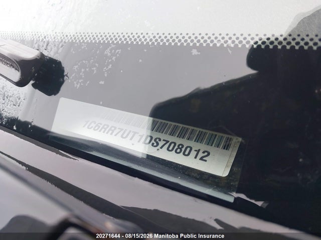 20271644 :رقم المزاد ، 1C6RR7UT1DS708012 vin ، 2013 Dodge Ram 1500 Sport Crew Cab مزاد بيع