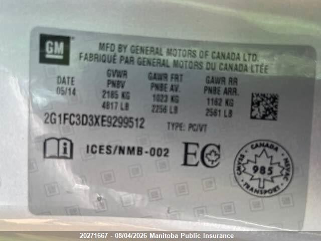 Chevrolet CAMARO LT 2014 2G1FC3D3XE9299512 Image 9