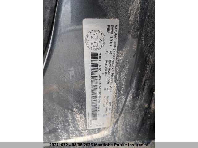 Aukcja sprzedaży 2011 Volkswagen Jetta 2.5, vin: 3VWDX7AJ3BM374046, numer aukcji: 20271672