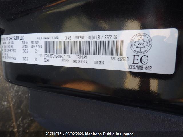 Aukcja sprzedaży 2009 Dodge Dakota Sxt V8 Crew Cab, vin: 1D7HW38P39S798277, numer aukcji: 20271675
