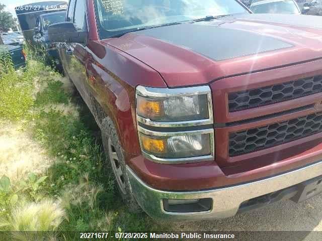 Chevrolet Silverado 1500 Lt Double Cab 2015 1GCVKREC1FZ184229 zdjęcie główne