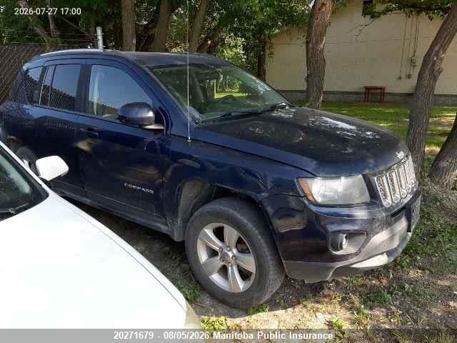 2015 Jeep Compass North მანქანა იყიდება აუქციონზე, vin: 1C4NJDAB3FD246035, აუქციონის ნომერი: 20271679