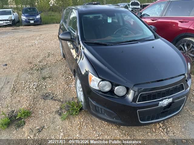 Aukcja sprzedaży 2013 Chevrolet Sonic Lt, vin: 1G1JD6EH9D4210288, numer aukcji: 20271703
