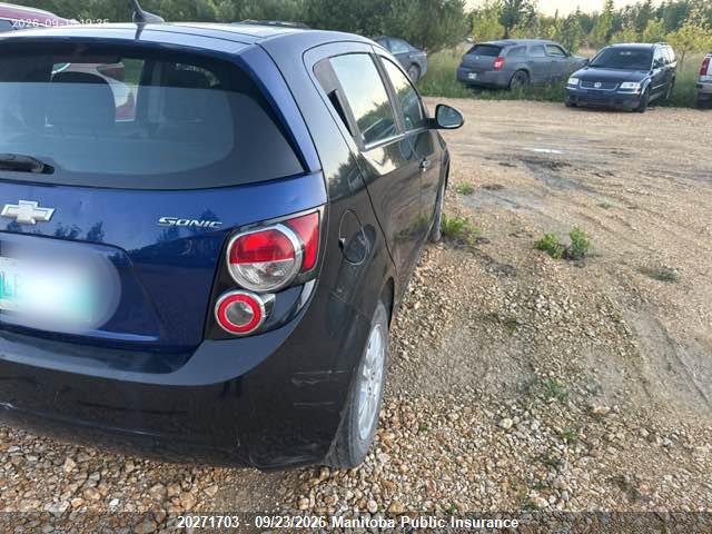 Aukcja sprzedaży 2013 Chevrolet Sonic Lt, vin: 1G1JD6EH9D4210288, numer aukcji: 20271703