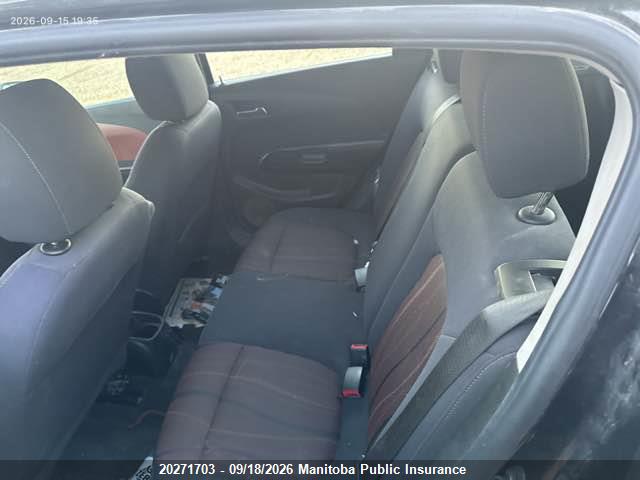Aukcja sprzedaży 2013 Chevrolet Sonic Lt, vin: 1G1JD6EH9D4210288, numer aukcji: 20271703