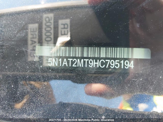 Aukcja sprzedaży 2017 Nissan Rogue S, vin: 5N1AT2MT9HC795194, numer aukcji: 20271705